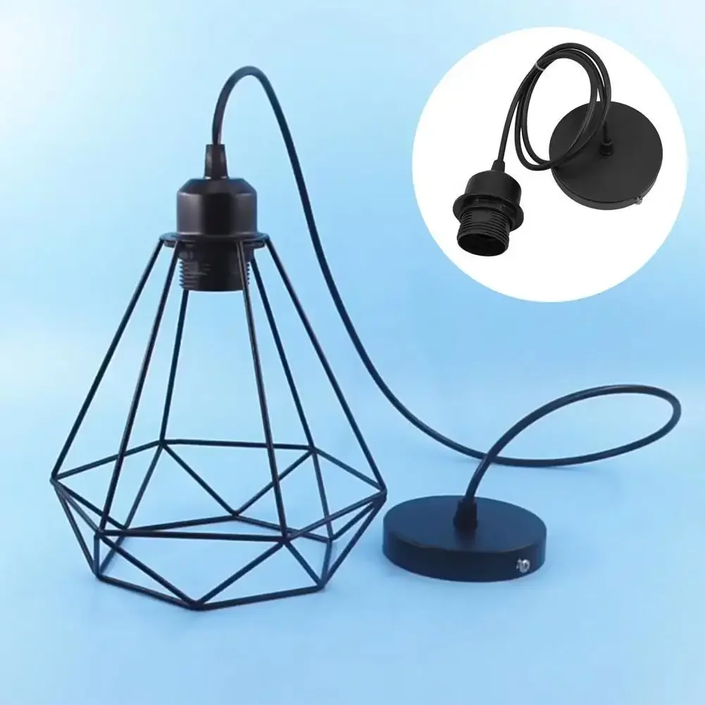 E27 Hanging Lamp Bulbs Holder 1M/1.5M Cable Wire Ceiling Lamp Base Socket For Shade Hanging Pendant Lights