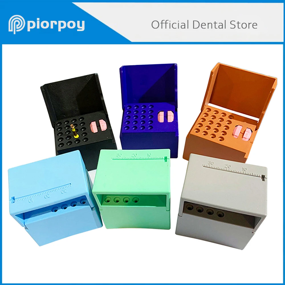 

PIORPOY Dental 20 Holes Endo Files Holder Block Dentistry Organizers Disinfection Box Sterilizer Case Odontologia Tools Dropship