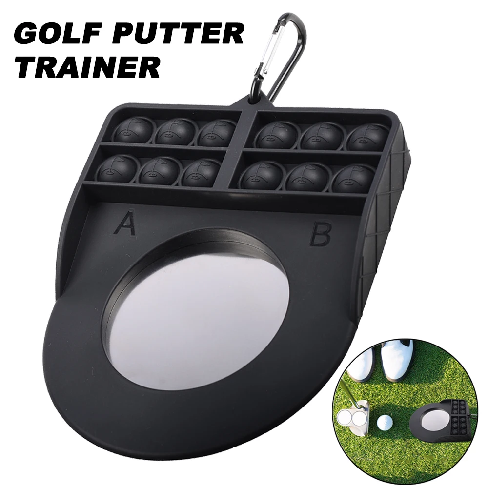 Golf Putter Cup Golf Practice Hole Cup Slicone Push Bubble Toy For
