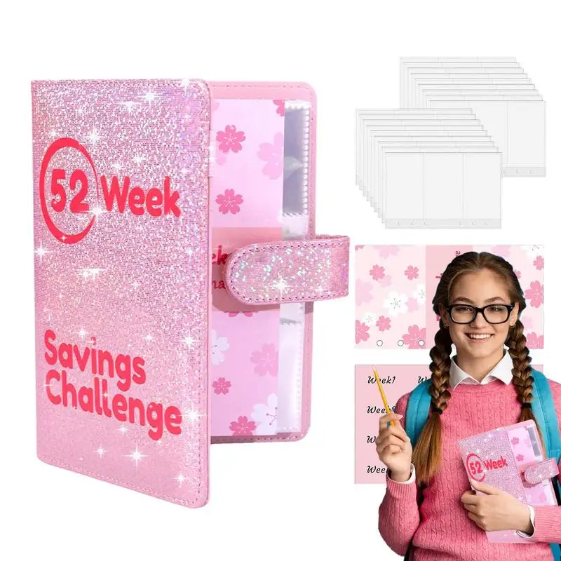 

Бумажник для экономии денег, Бюджетный бумажник, бумажник для сбережений, 52 недели, экономия денег, сложный бумажник, Гибкая мини-экономия