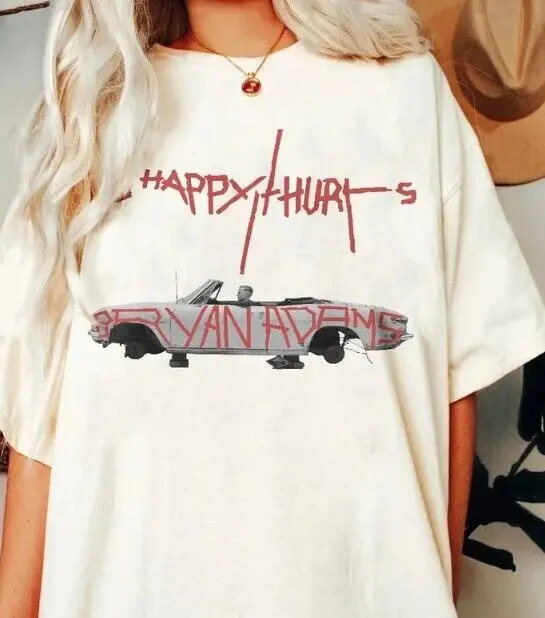 

Bryan Adams Tour 2023 Shirt, So happy Hurts tour, front side printed TE6214