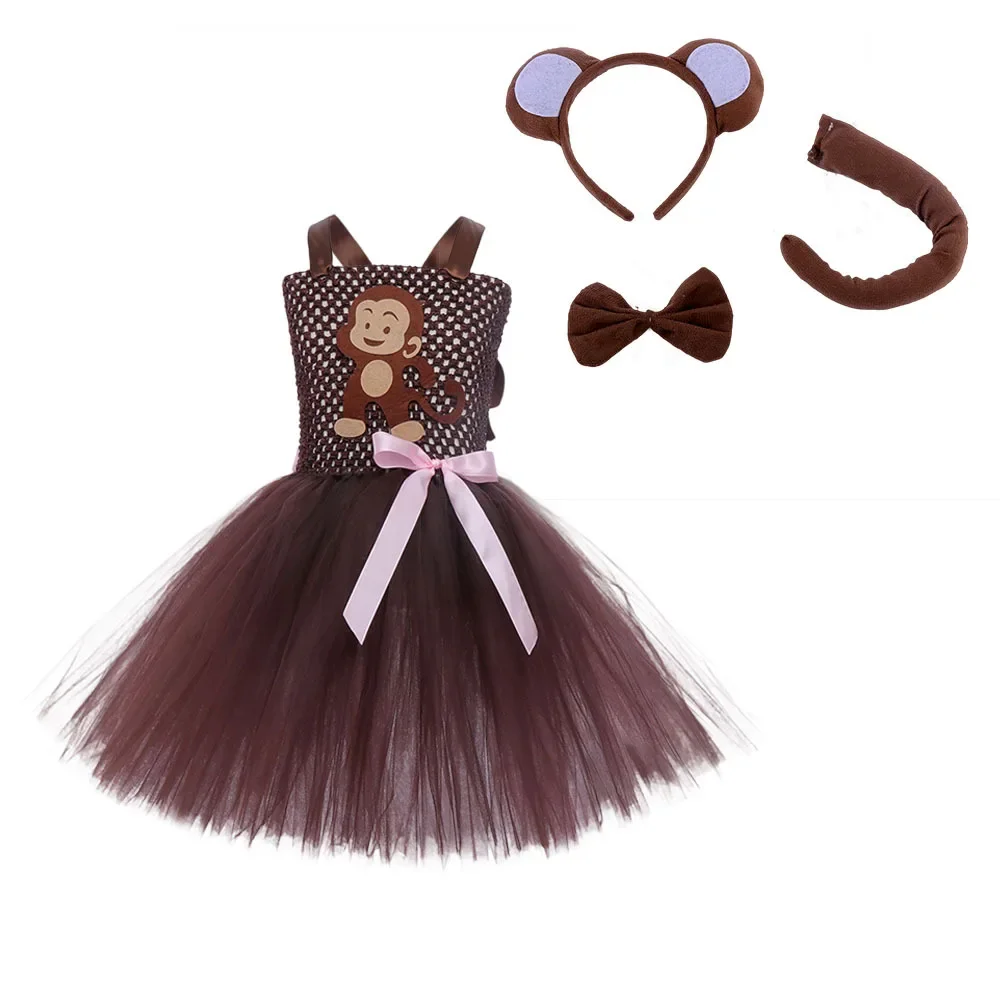 thumbnail image 1 of Disfraz de Miss Fox naranja, vestido con tutú para niñas, disfraz de cosplay con temática de bosque para niños, vestidos de fiesta, lindos disfraces de animales para cumpleaños, 1 of 5
