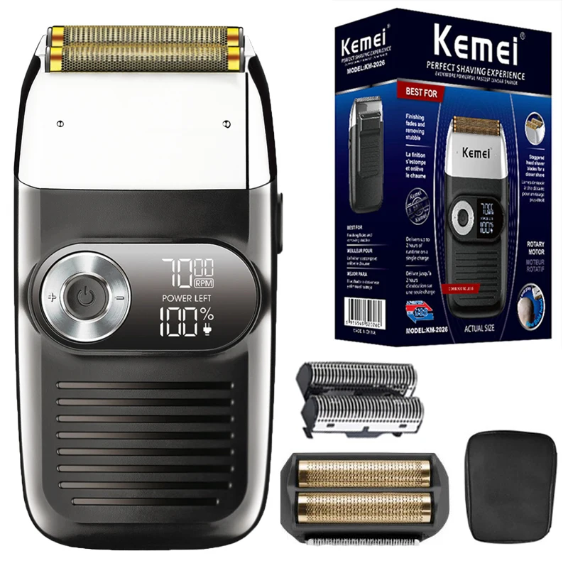 Professional replacement Foil and Cutter Blades Set Suitable For Kemei shaver gold or silver electric shaver blades