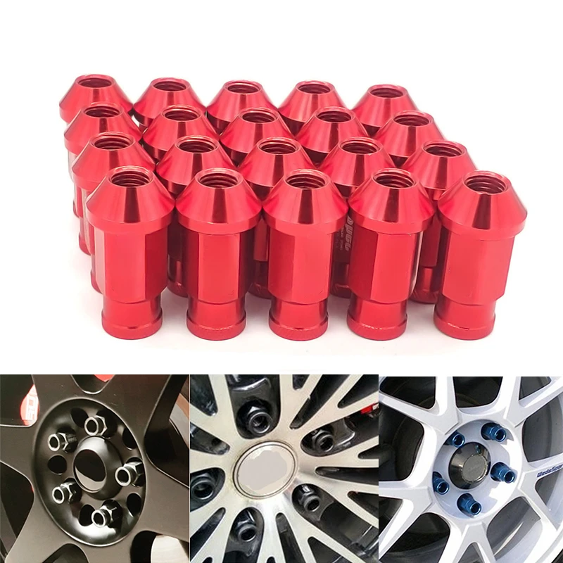 20pcs Spec Racing Aluminium Alloy Wheel Lug Nuts Screw M12x1.5/1.25