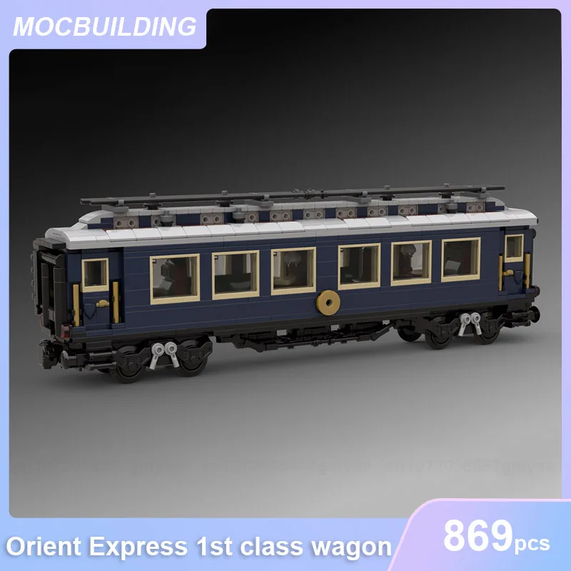 

Orient Express 1st Class & Sleeping & Restaurant & Luggage Wagon Train Model MOC Building Blocks DIY Assemble Bricks Toys Gifts