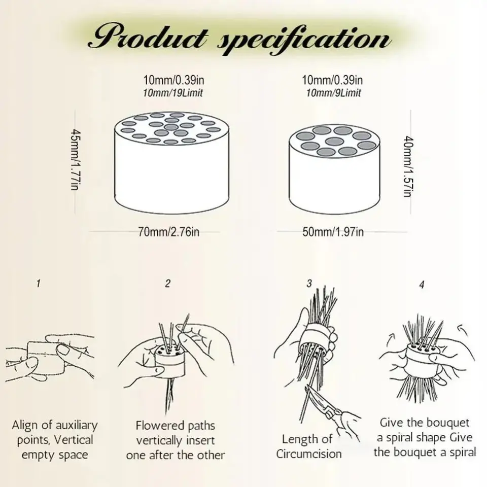 7 Stück Blumenstielhalter Spiralen | Transparente Blumenhalter Für Ikebana & Vasen