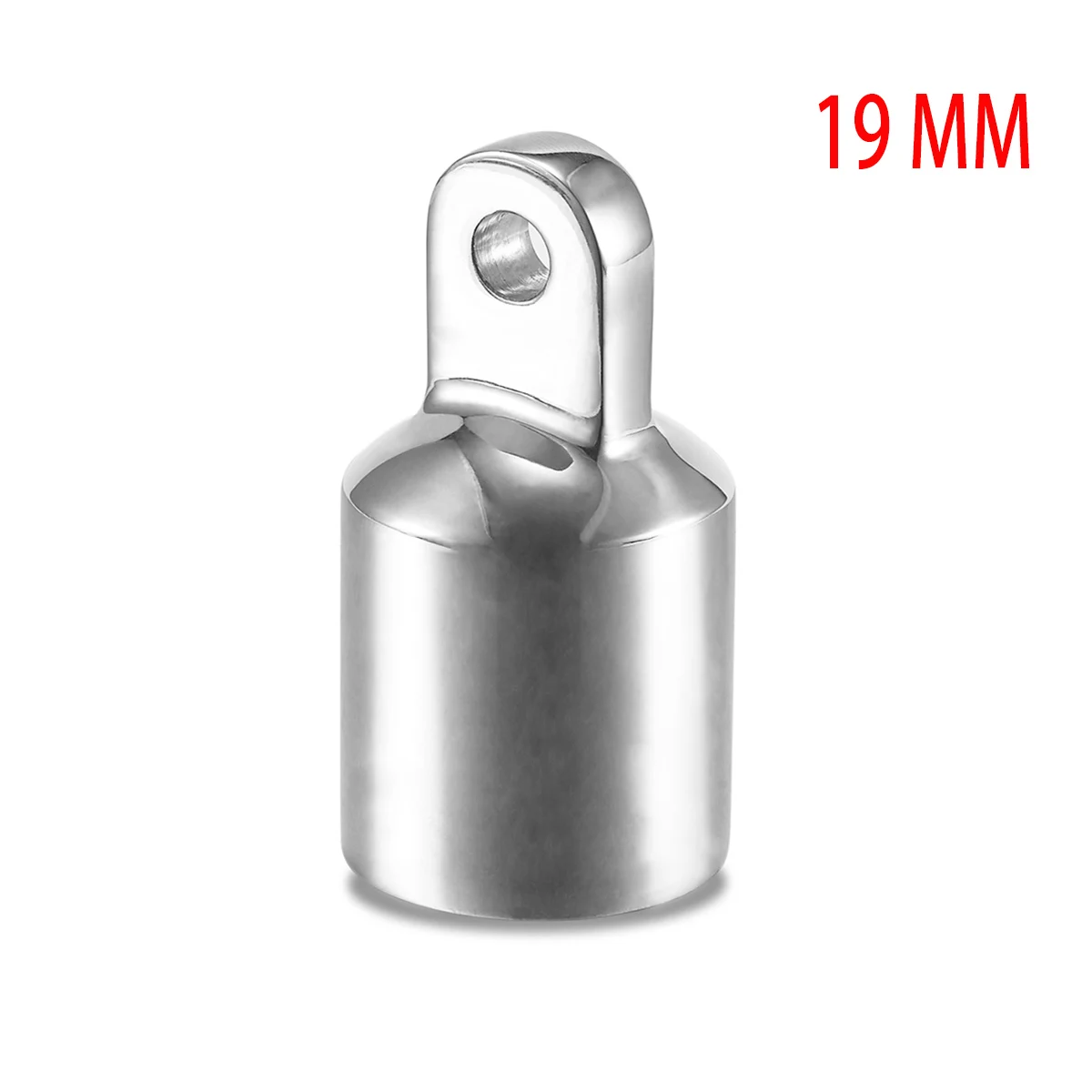 

316 Stainless Steel Bimini Top Eye End Cap Fits 3/4 Inches(19mm) OD Round Tubing, with an L Shape Hex Allen Wrench