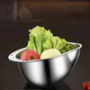 StainlessSteel Rice Washer Drain Basket EasyTo Clean Rice Filte Bowl Sieve Colander Fruit and Vegetable Strainer Kitchen Gadgets 4