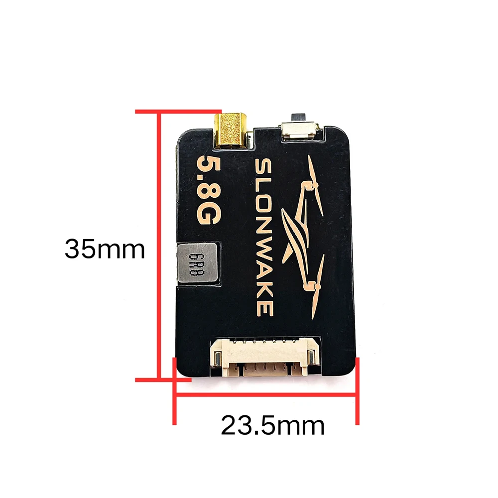 Émetteur FPV 5.8GHz 1.2W VTX 48 Canaux avec bouton de sélection de canal et affichage LED