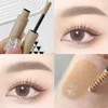 4 Colors Long Lasting Waterproof Eyebrow Mascara Cream Eye Brow Shadow Makeup Beauty Comstic Tools with Brush Dye Eyebrow Gel 2