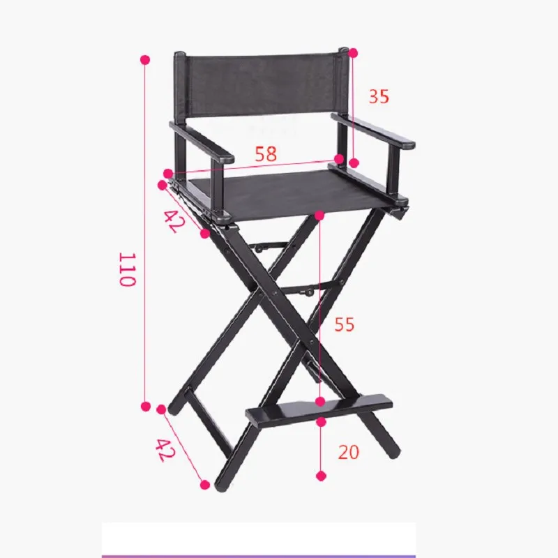 K-STAR Professional Aluminum Alloy Folding Chair Director Chair Makeup Casual Makeup Artist Matching Drop Shopping