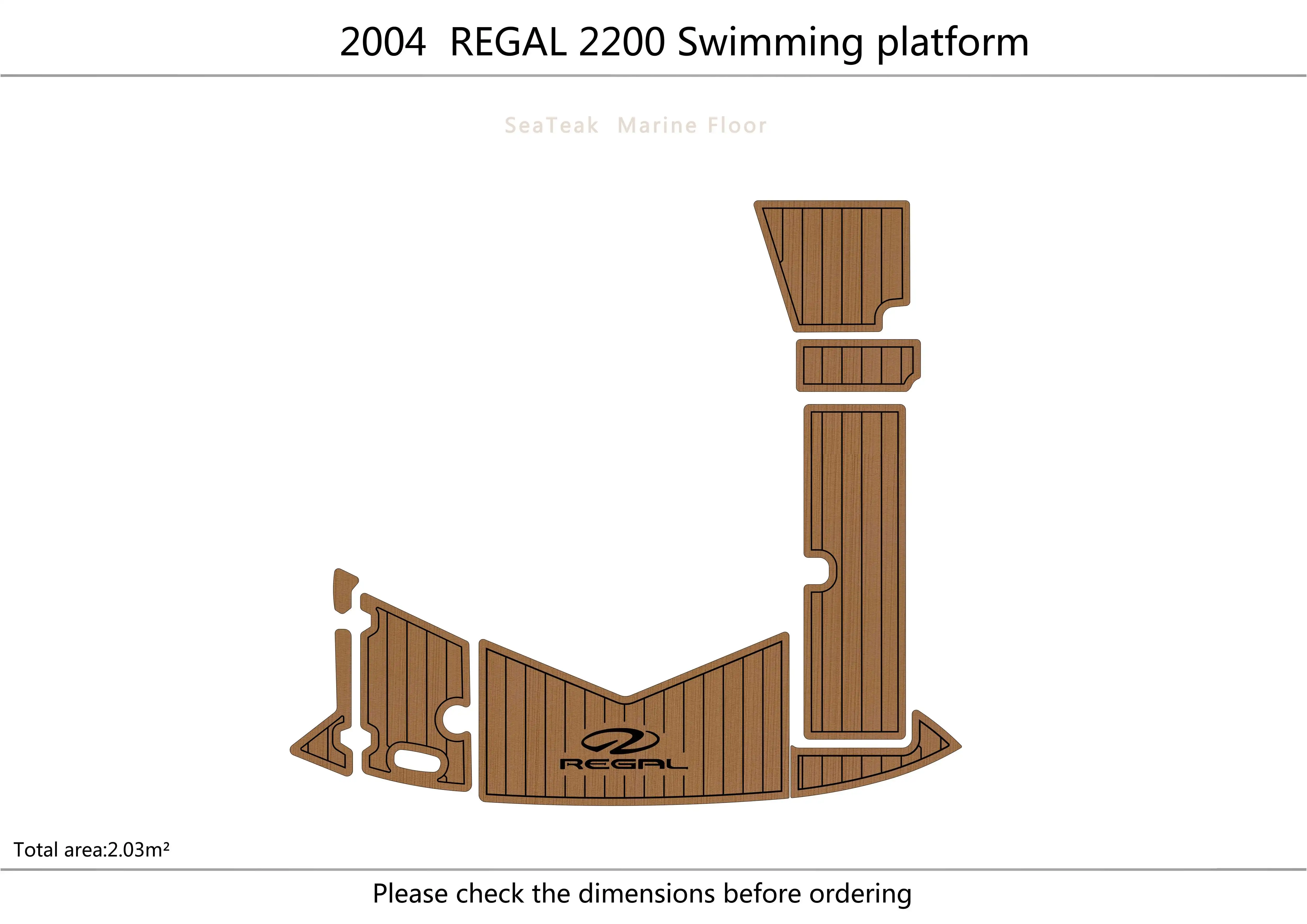 

2004 REGAL 2200 плавательные платформы 1/4 "6 мм EVA искусственные водные лыжные яхты рыболовная лодка нескользящий коврик для пола