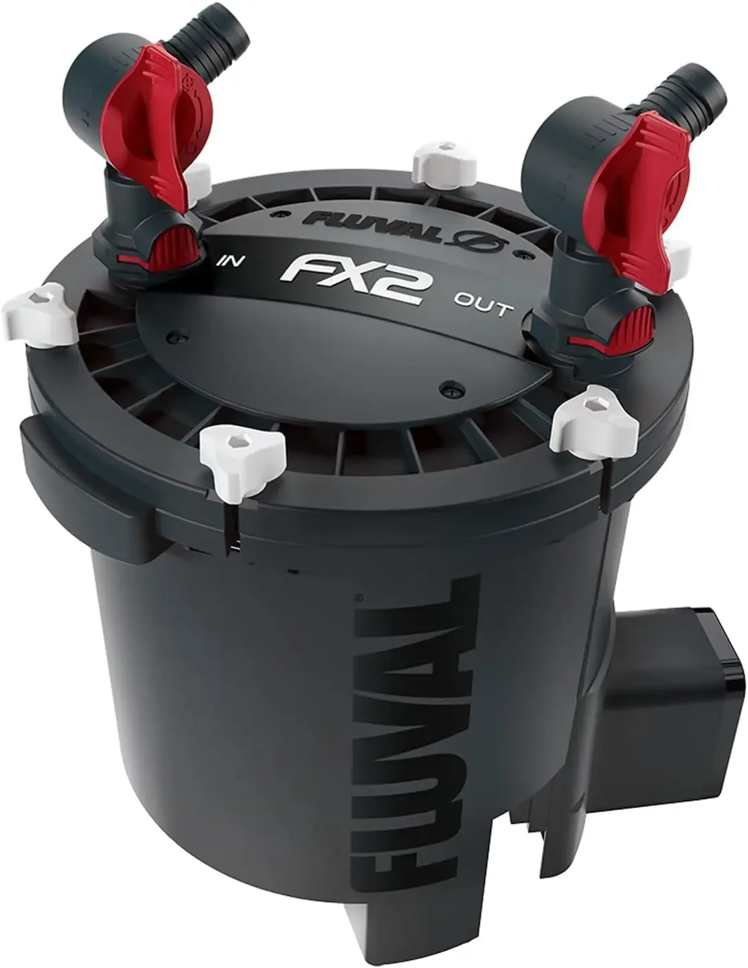 FX2 High Performance Canister Aquarium Filter-Multi-Stage Filtration, Built-in Powered Water Change System, and Basket-in
