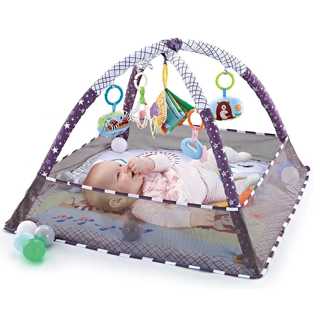 Baby Fitness Frame Crawling Game Blanket Multifunctional Mat Fence Crawling Mat Infant Rug Kids Activity Mat Gym Educational Toy 1