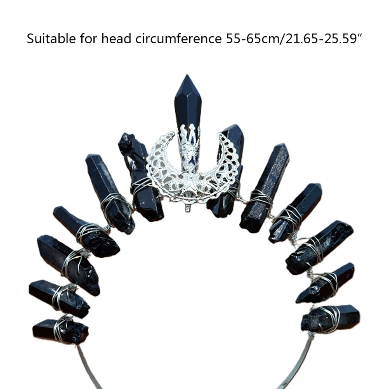 Crystal for Head Hoop Moon Hair Jewelry Bridesmaid Accessory Multiple Co