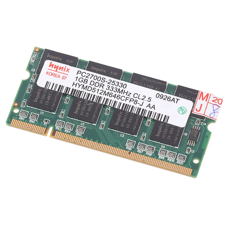 Ʈ Sodimm ޸𸮿 PC 2700  SO-DIMM, 1GB DDR1, 200  DDR333, 333Mhz