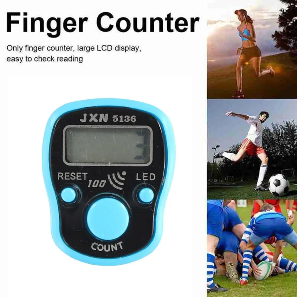 

Finger Counter Digital Electronic Tally Counter Backlit Stitch Knitting Counter Lcd Marker Mini Weave Finger Electronic Sew U5t9