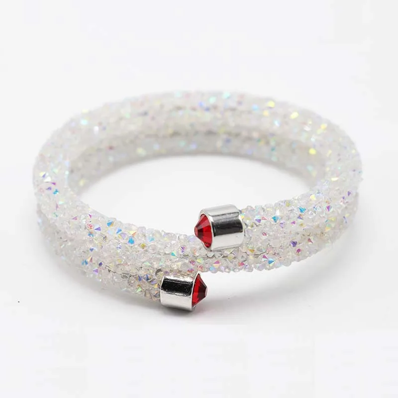 Crystaldust double bracelet Swarovski Red S