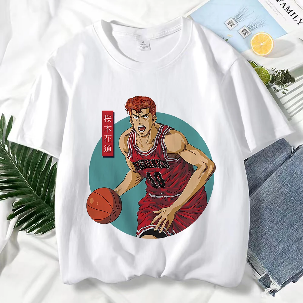 SLAM DUNK　tシャツ Japanese Anime Slam Dunk T Shirt Sakuragi Hanamichi Kaede