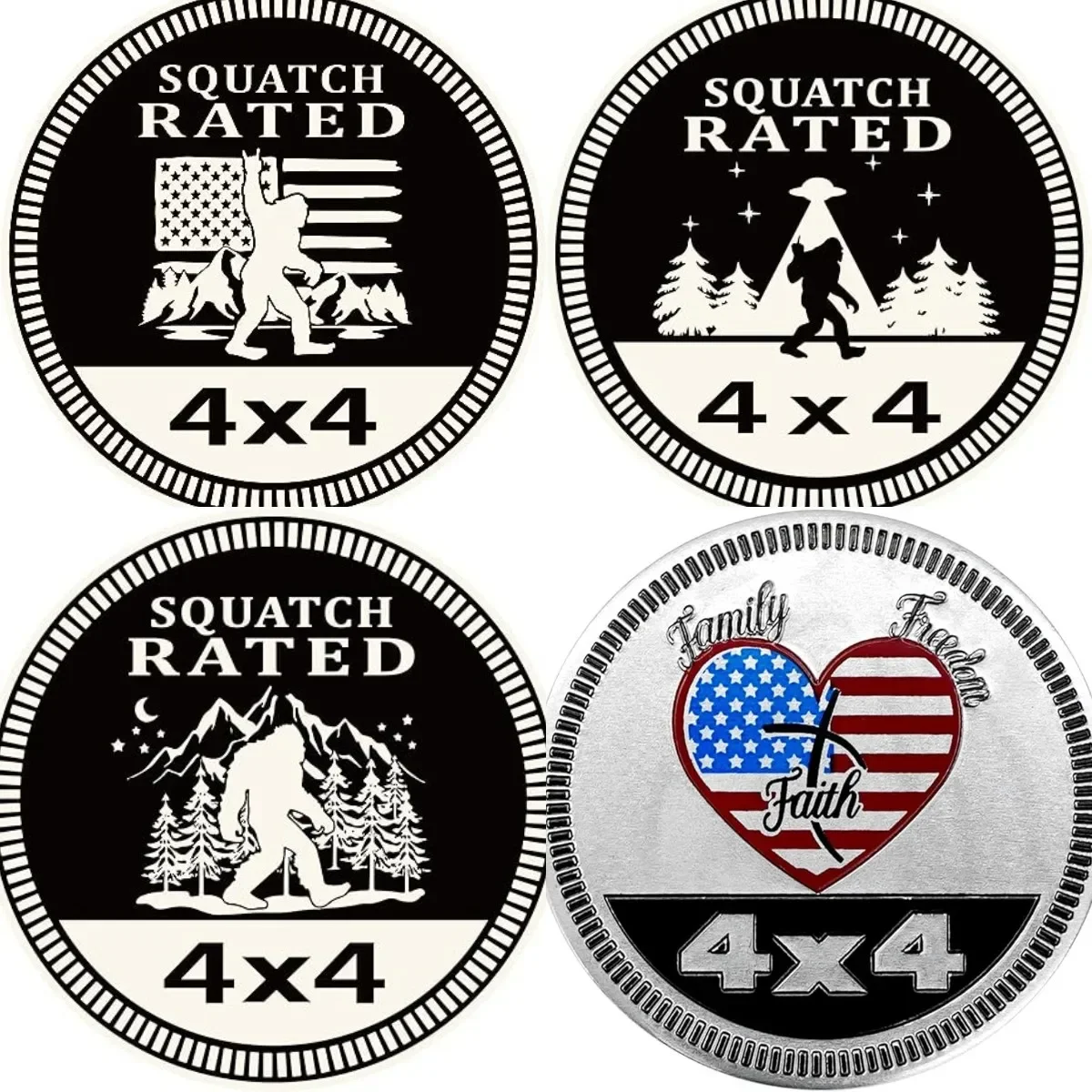 

Off Road 4x4 Vinyl Decal Trucks, Boats Sticker Notebook Car Laptop Campers Gadget Bumper Car Flag Waterproof Decor