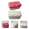2 Pcs Wipe Box Tissue Holder Wet Wipes Container Toilet Stand Paper Plastic Baby 1