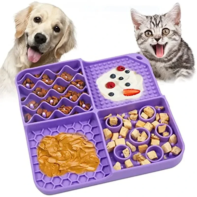 

Pet supplies Slow Down Mealtime with the Multifunctional Slow Feeder Dog Bow Licking Pad - Suction Cups Included