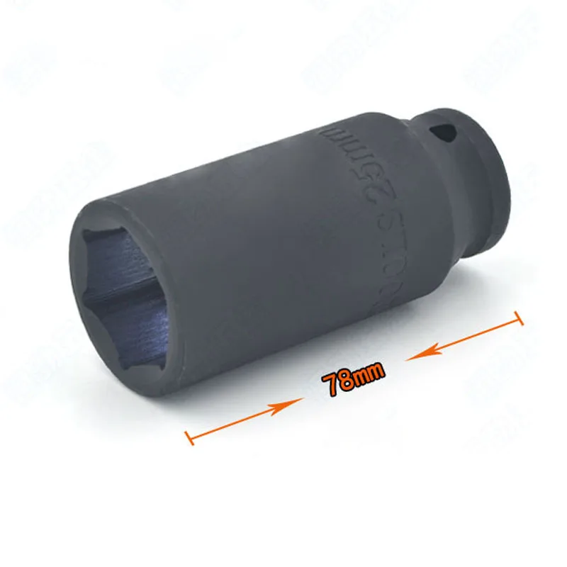 Large Size Drive Deep Impact Sockets 1PCS 1/2" Inch Drive Metric Air Pneumatic Socket Wrench Head 55/50/46/40/39/31/28/26/25mm 6