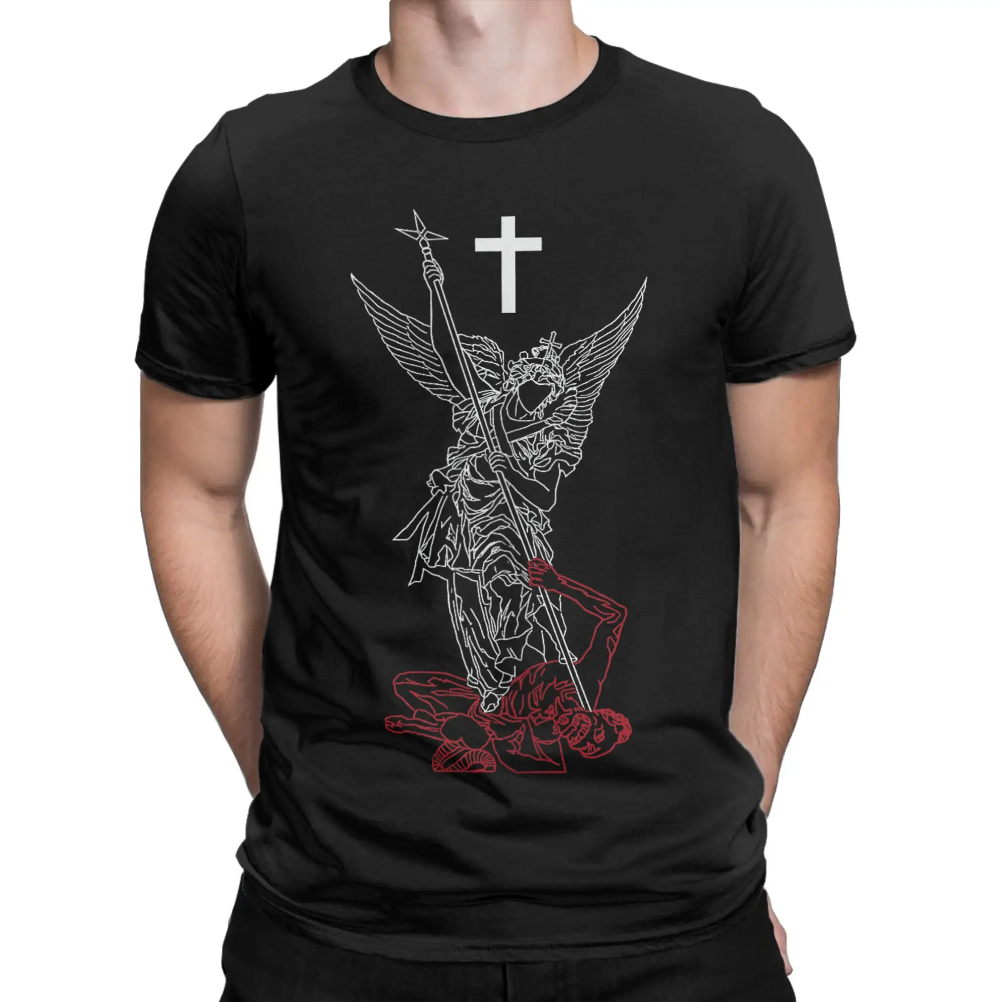 Saint Michael Archangel T-Shirt Image 2