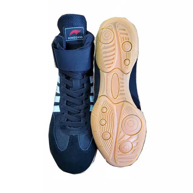 2022 Wrestling Shoes for Unisex Training SAMBO Shoe Rubber At The End Artificial Leather Sneakers Professional Boxing 1