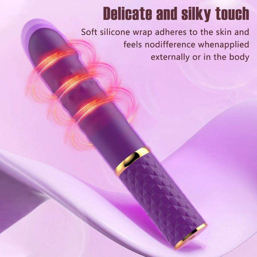 Rabbit Vibrator Telescopic G-spot Massager With Suction Cup_voghion.com