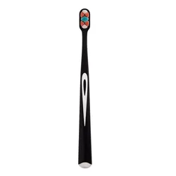 Eco - Friendly Ultra - Fine Soft Bristle Travel Toothbrush (Black)
