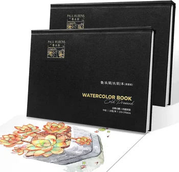 Paul Rubens acquerello BlockHigh assorbimento carta per acquerello pressata a freddo Sketchbook 100% cotone 300gms 20 fogli di carta da disegno