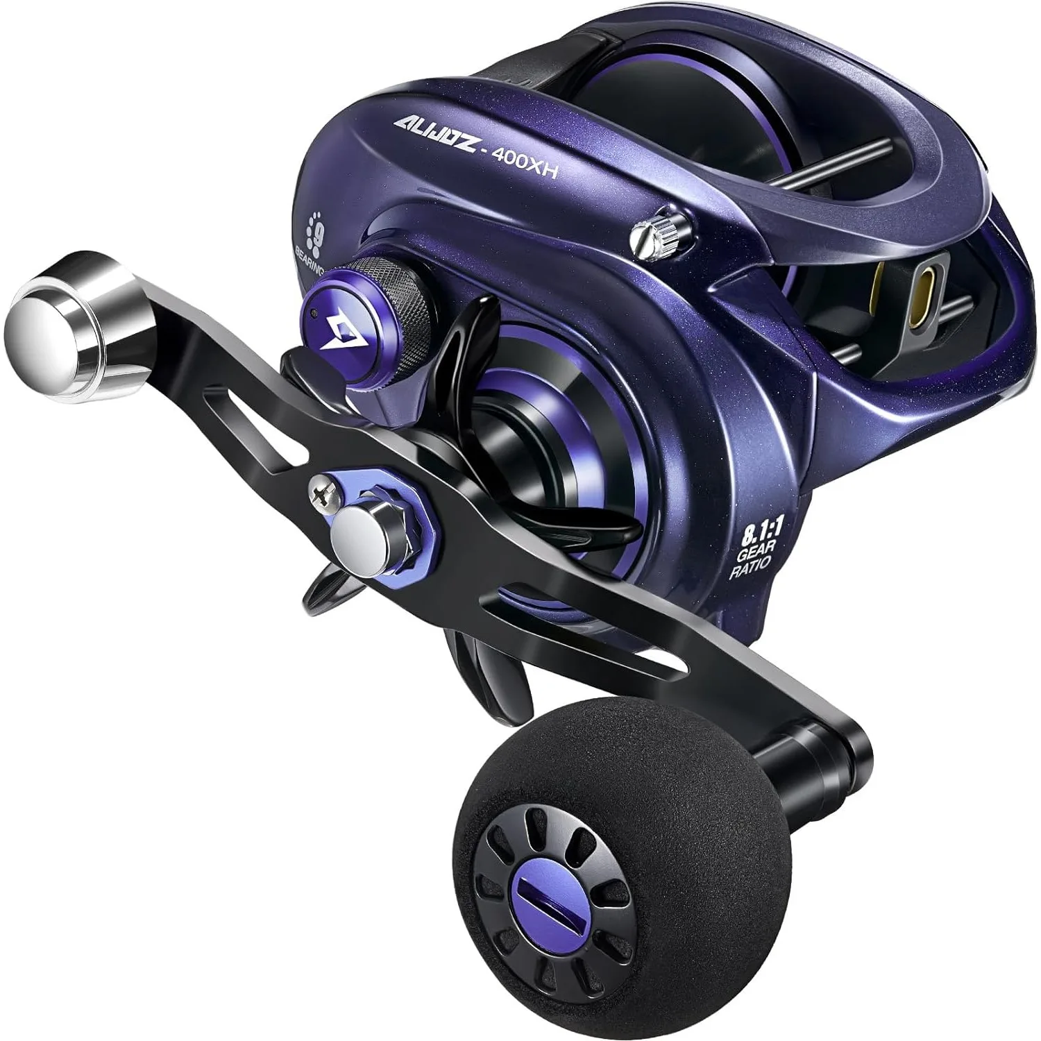 Moulinet Baitcaster Piscifun Alijoz 300 - Cadre Aluminium, Frein 15kg, Rapports 6.6:1 Ou 8.1:1 - Pour Gros Poissons D'eau Douce Et Mer