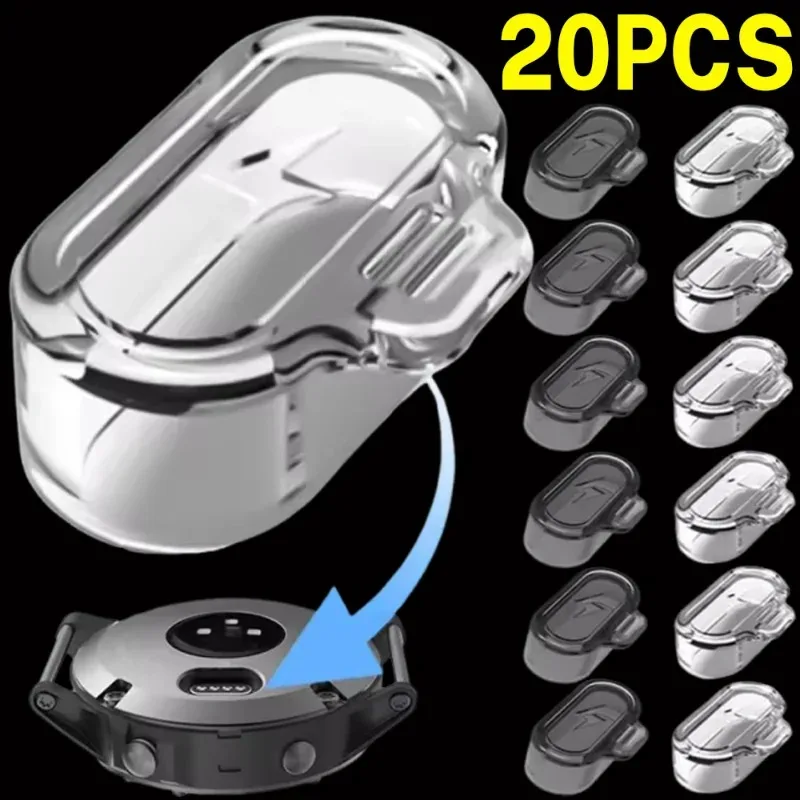 Clear TPU Dust Cover and Cap for Smartwatch Fitness Trackers