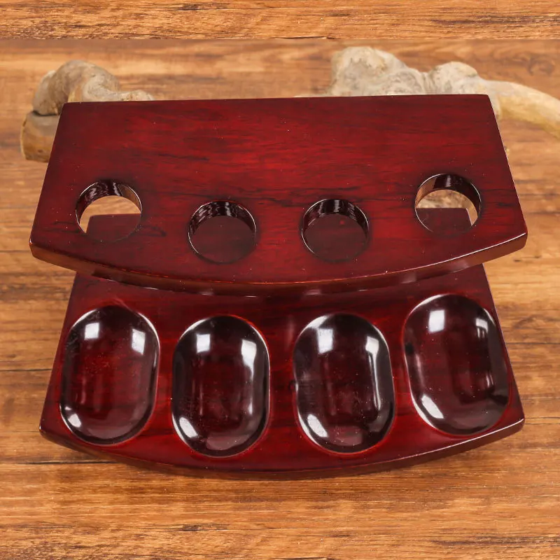 

Solid wood Straight Line Vertical 4 Pipe Stand Racks Portable Shelf for Tobacco Pipes Smoking Tools Fittings