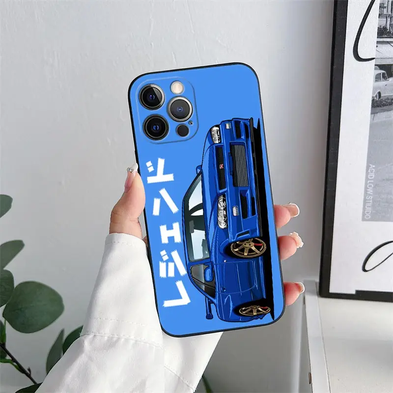 Men's JDM Cartoon Sports Car Smartphone Case Cover