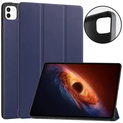 Elegant Magnetic Flip Soft TPU Tablet Cover for MagicPad 4 12.3 inch (Dark Blue)