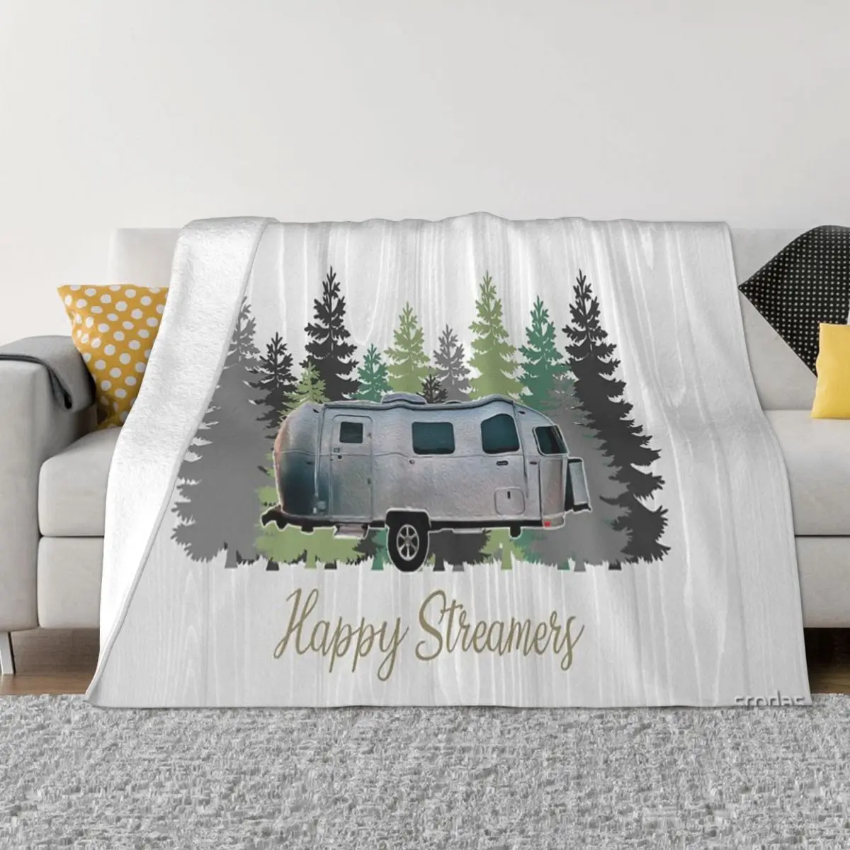 Happy Streamers Coperta Copriletto Sul Letto Copriletti Per Letto Matrimoniale Ins Wind