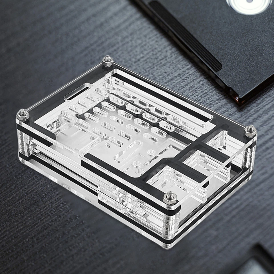 Clear Acrylic Case for Raspberry Pi 5 Active Cooler