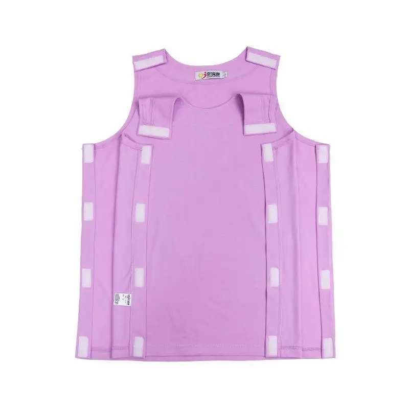 

Easy To Put On and Take Off Patient Care Clothes Tops Cotton Vest Split Type Breathable Wear-Resistant Patient Gowns
