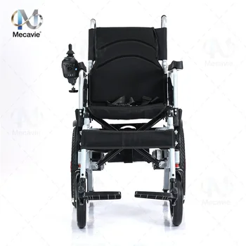 Sedia a rotelle elettrica pieghevole di grandi dimensioni con supporto forte adatta per anziani Batteria lungaSedia a rotelle elettrica per adulti Tipo lungo
