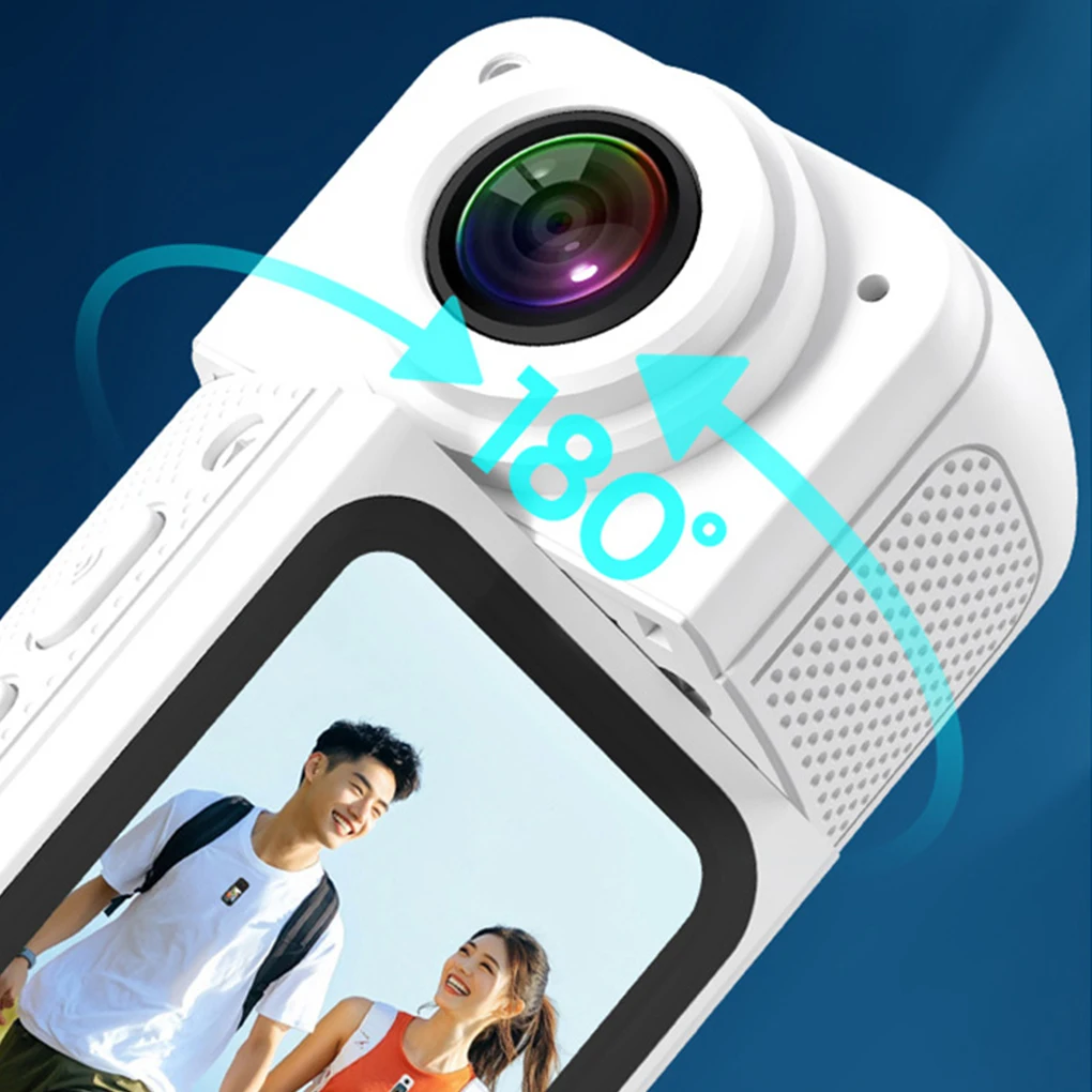 Small Action Camera Sports Cam Bodycam Rotating Lens Go WiFi Digital Pro Video Runcam Instant for Hero 10 11 12 13 Photography