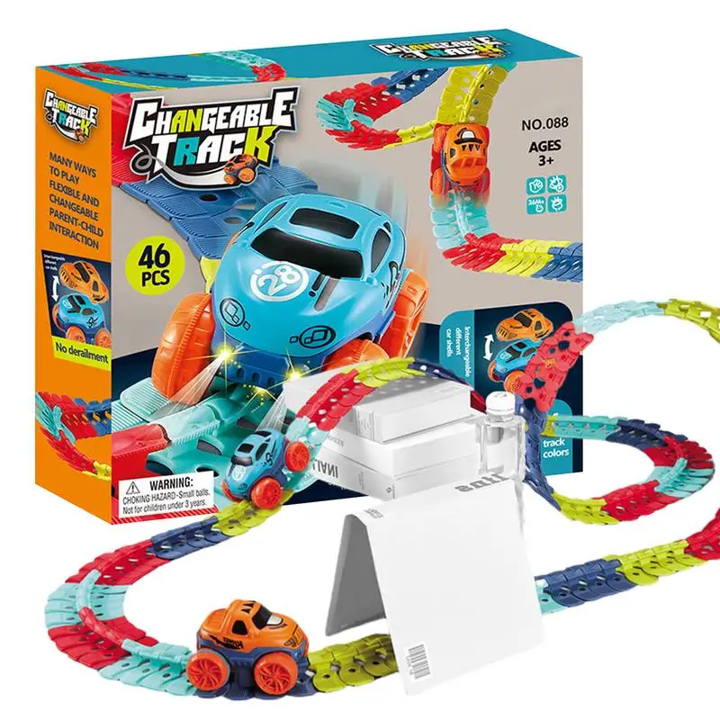 

2023 New Flexible Track Playset Anti Gravity Car Track Set Flexible Magic Race Car Track Toys DIY Educational Track Car Kid Gift