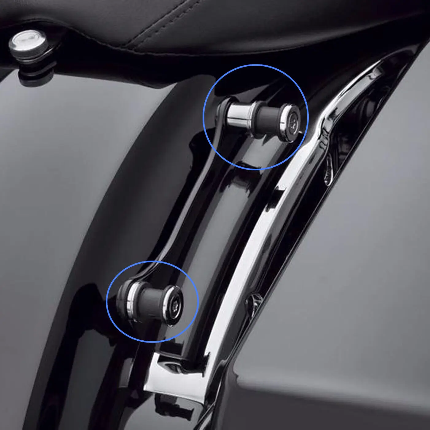 Quick Release Sissy Bar Rack 4 Docking Point Hardware Fits for Harley Touring Street Electra Glide Road King Glide 09-20 20-24