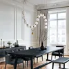Necklace Pendant Light Nordic Luxury Suspension Ceiling Chandelier Glass Ball Hanging Lamp 5