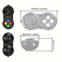 new Stress Relief Handle 8 Functions Cube Decompress Toy Variety Gamepad Decompress Fidget Pad Relieve toys for kids 2