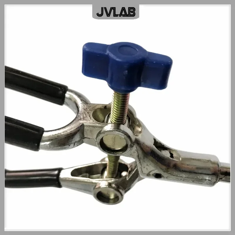 Dual Adjustable Universal Three-Jaw Laboratory Clamp - Zinc Alloy Flask Holder
