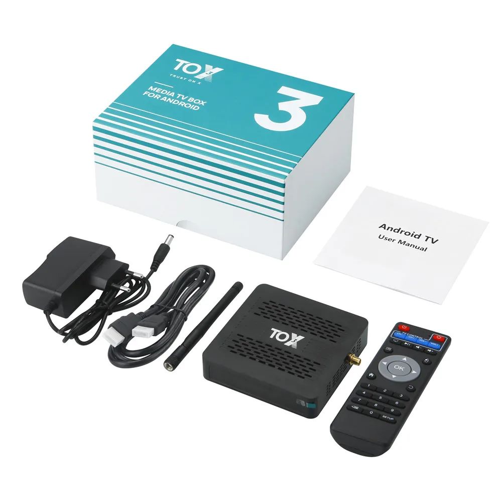 TOX3/TOX3 Lite TV Box Android 11 Amlogic S905X4 Set Top Box 2.4G/5G BT4.1 Suppor