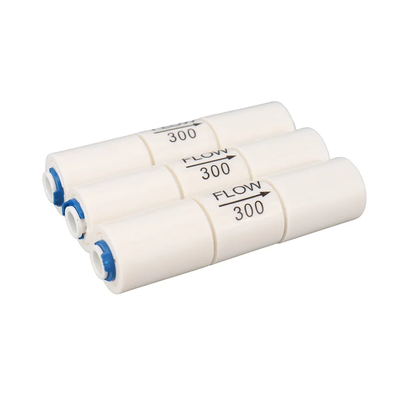 Pipe Fitting 300CC 450CC 800CC 1500CC RO Water System Waste Water Flow Regulater Restrictor 1/4" OD Hose Reverse Osmosis Quick