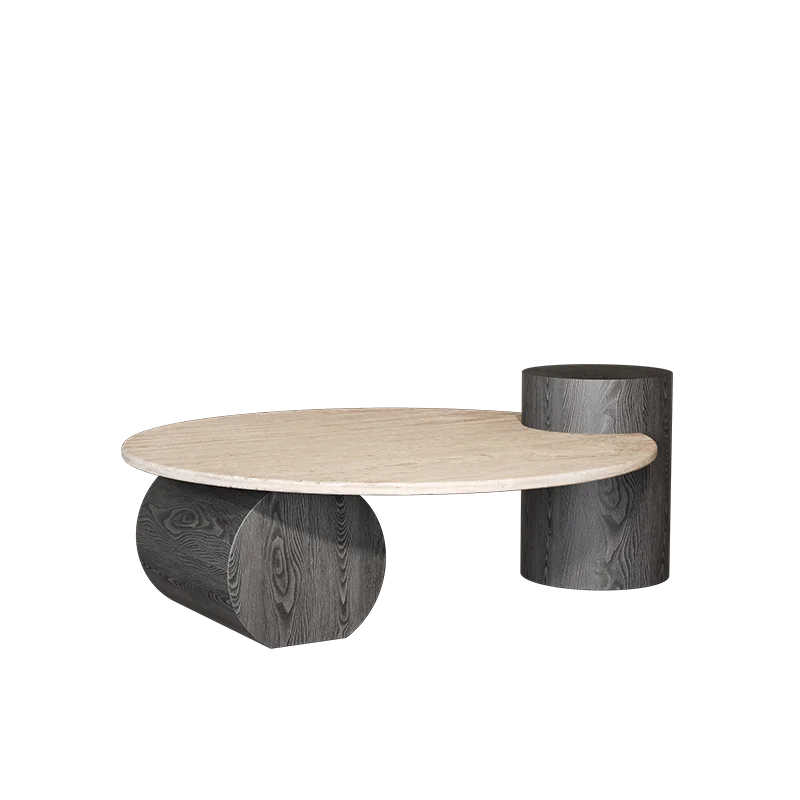 Travertine Stone Side Table 6